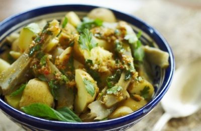 Tajine di Agnello con Patate e Carciofi